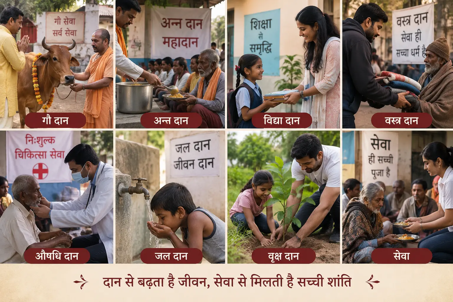 दान एवं सेवा