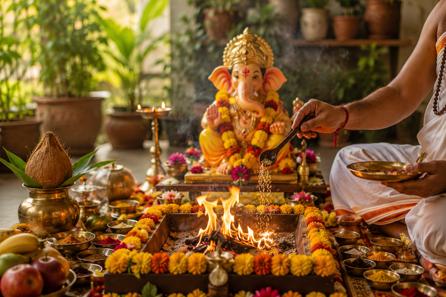गणपति हवन (विघ्नहर्ता पूजा) बुकिंग